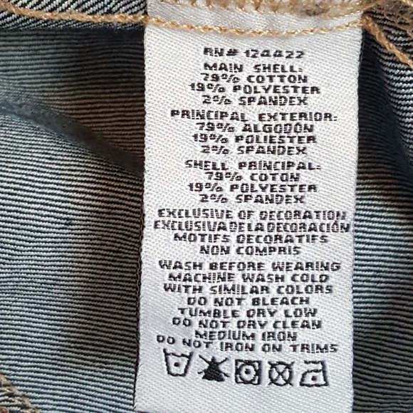 COPY - NEW DKNY Girls XL (Women's XS / Petite Sm) Cropped Dark Denim Jean Jacket - Picture 10 of 10